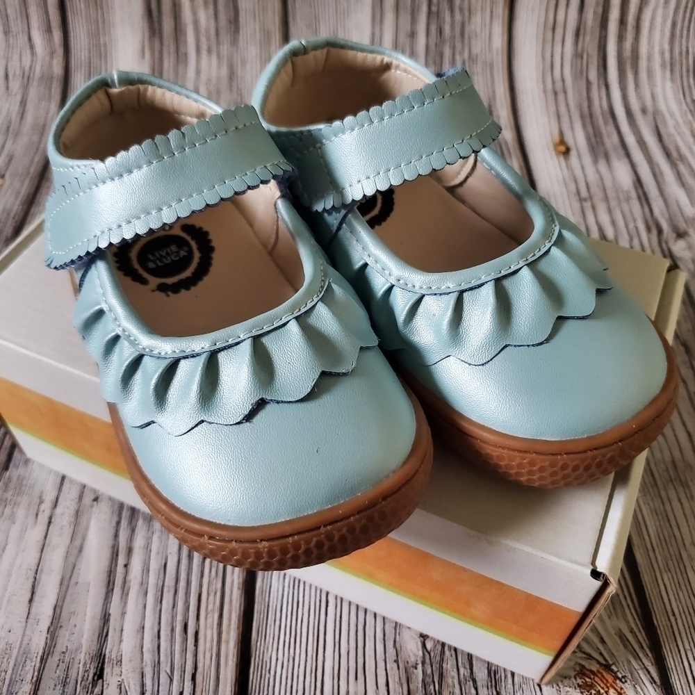 Livie and Luca Ruche Sandals Sky Blue - Picture 8 of 10